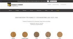 Desktop Screenshot of parkett-weber.com