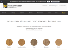 Tablet Screenshot of parkett-weber.com