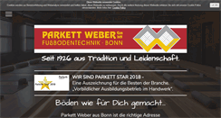 Desktop Screenshot of parkett-weber.de