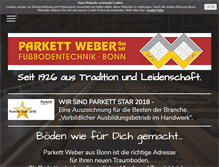 Tablet Screenshot of parkett-weber.de
